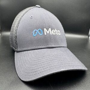 META Logo Hat Facebook Company Issued New Era 39THIRTY Mens Small Medium Fitted